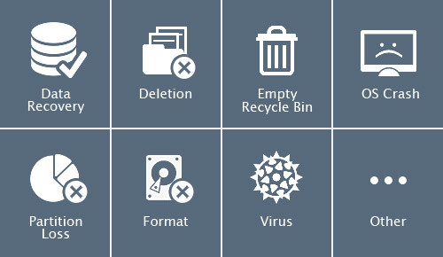 Dapada data recovery software offers three recovery modes to recover lost data.